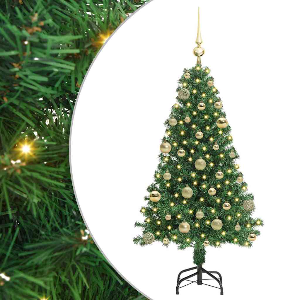Sapin de Noël artificiel Vert 120 cm PVC, Acier et Plastique - XIOS