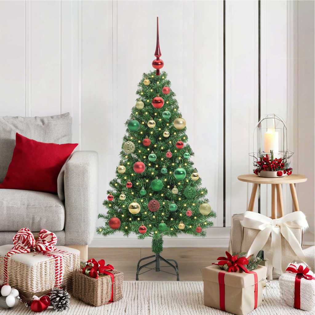 Sapin de Noël artificiel Vert 120 cm PVC, Acier et Plastique - XIOS