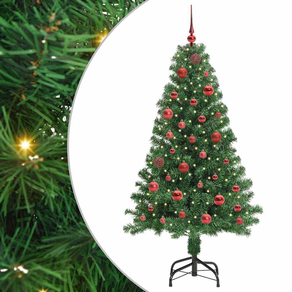 Sapin de Noël artificiel Vert 150 cm PVC, Acier et Plastique - XIOS