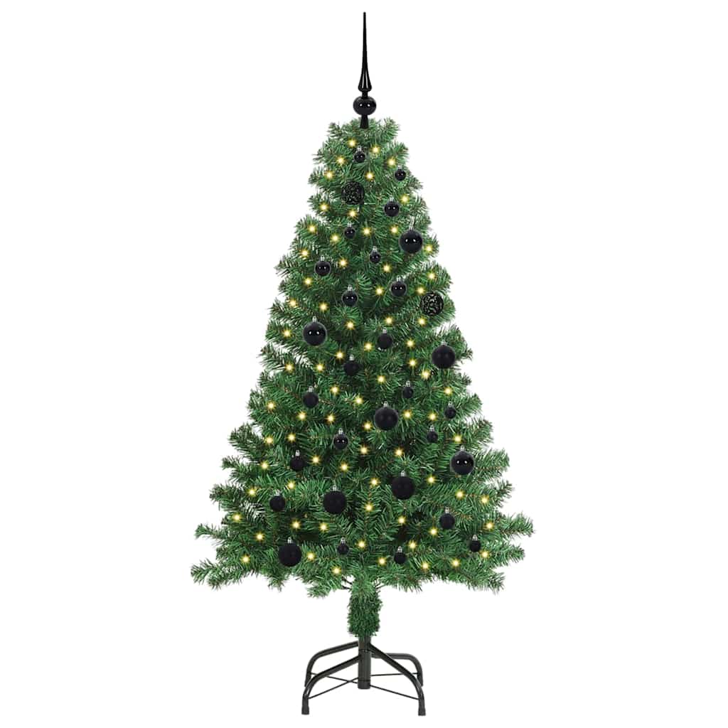Sapin de Noël artificiel Vert 150 cm PVC, Acier et Plastique - XIOS