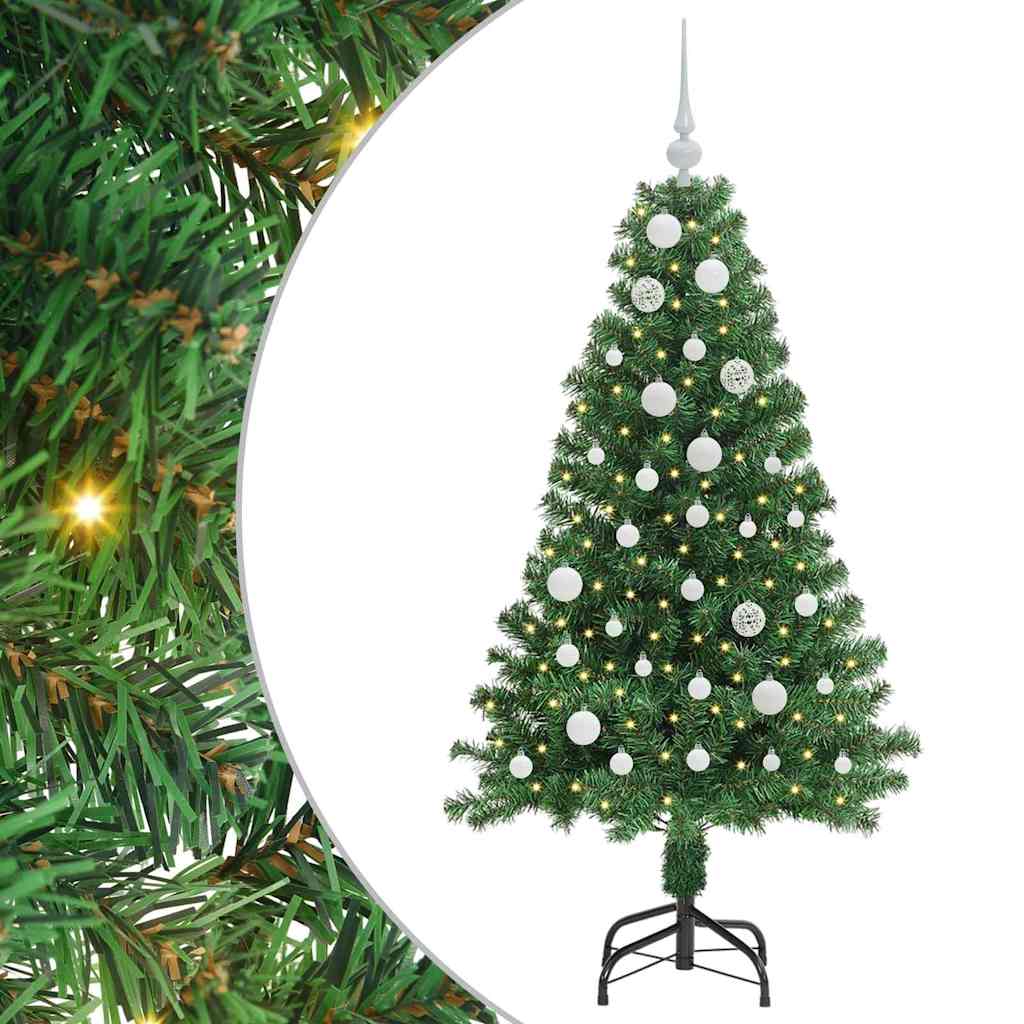 Sapin de Noël artificiel Vert 150 cm PVC, Acier et Plastique - XIOS