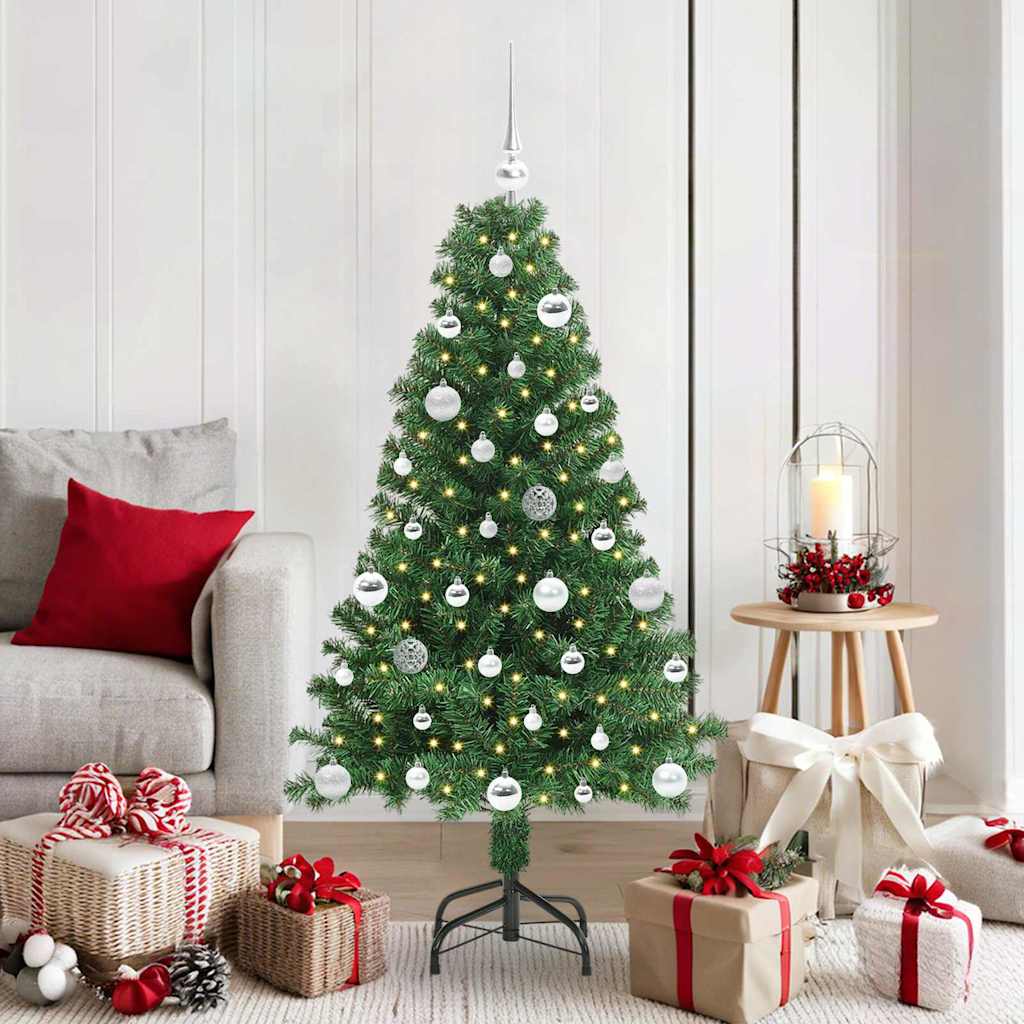 Sapin de Noël artificiel Vert 150 cm PVC, Acier et Plastique - XIOS