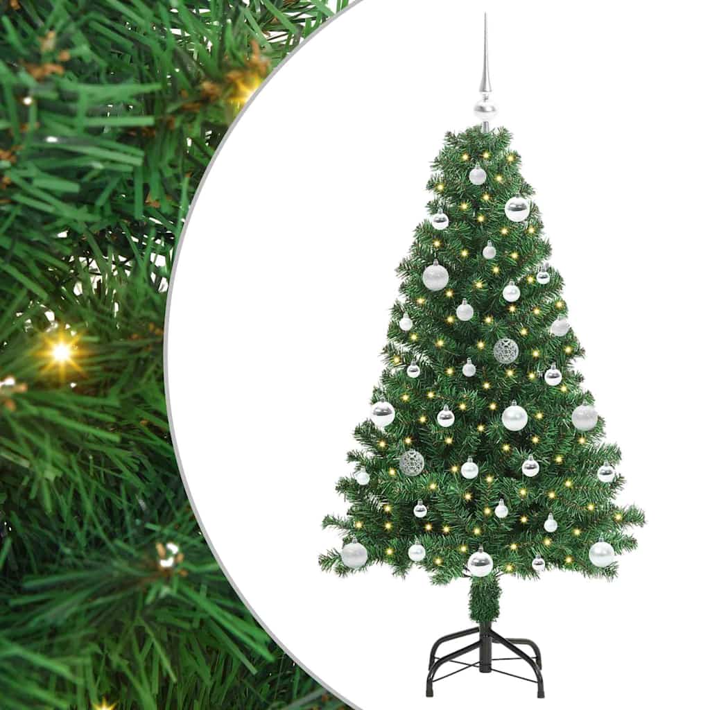 Sapin de Noël artificiel Vert 150 cm PVC, Acier et Plastique - XIOS