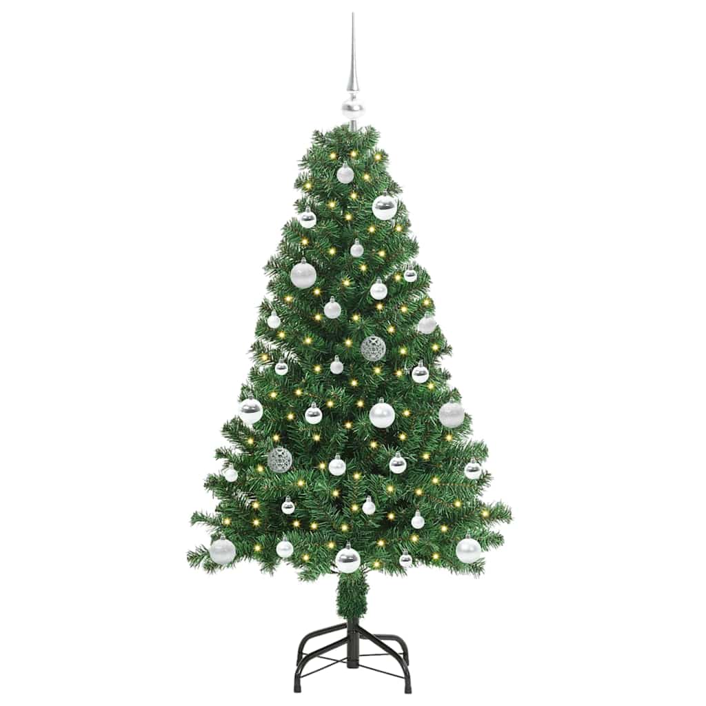 Sapin de Noël artificiel Vert 150 cm PVC, Acier et Plastique - XIOS