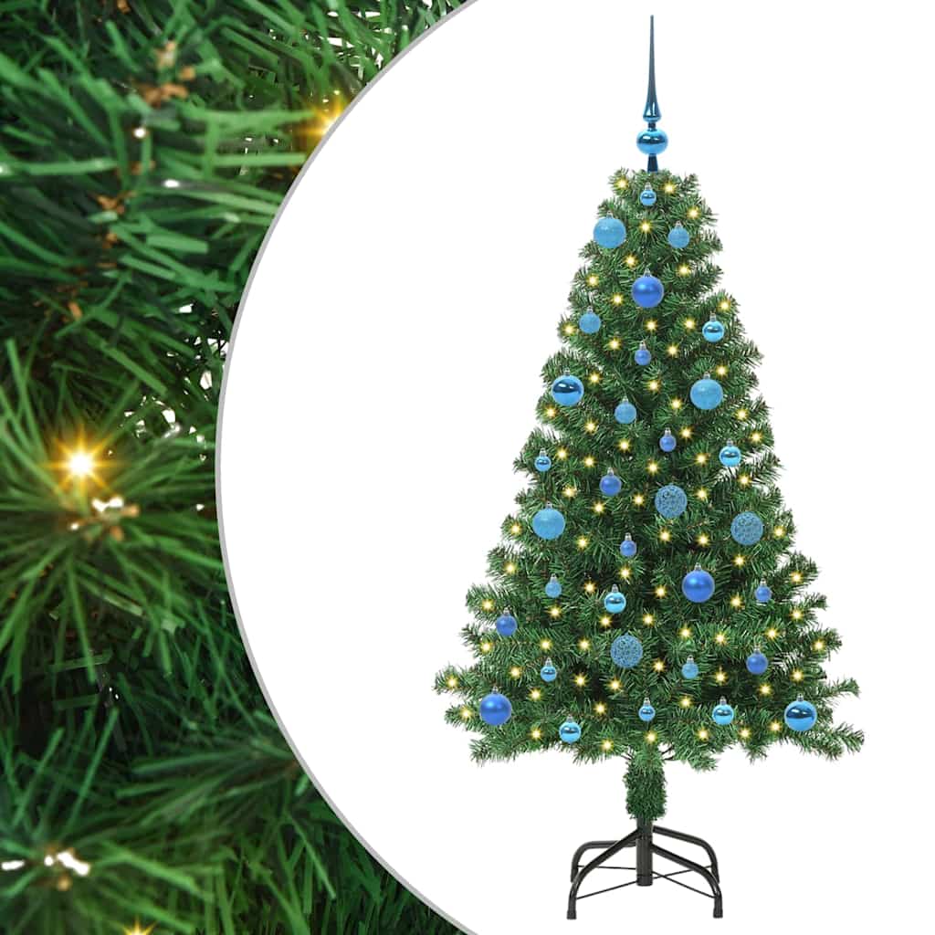 Sapin de Noël artificiel Vert 150 cm PVC, Acier et Plastique - XIOS