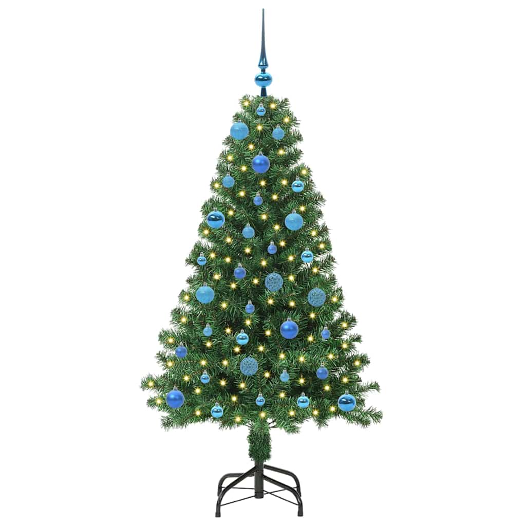Sapin de Noël artificiel Vert 150 cm PVC, Acier et Plastique - XIOS