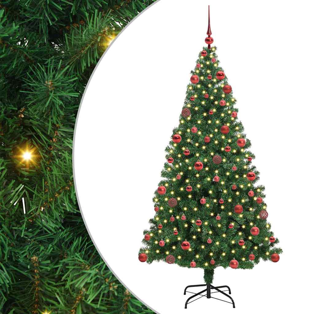 Sapin de Noël artificiel Vert 180 cm PVC, Acier et Plastique - XIOS