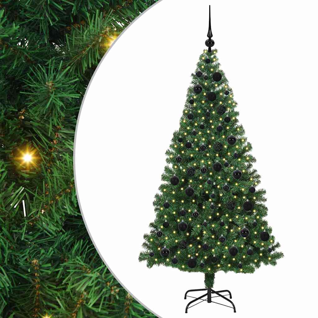 Sapin de Noël artificiel Vert 180 cm PVC, Acier et Plastique - XIOS