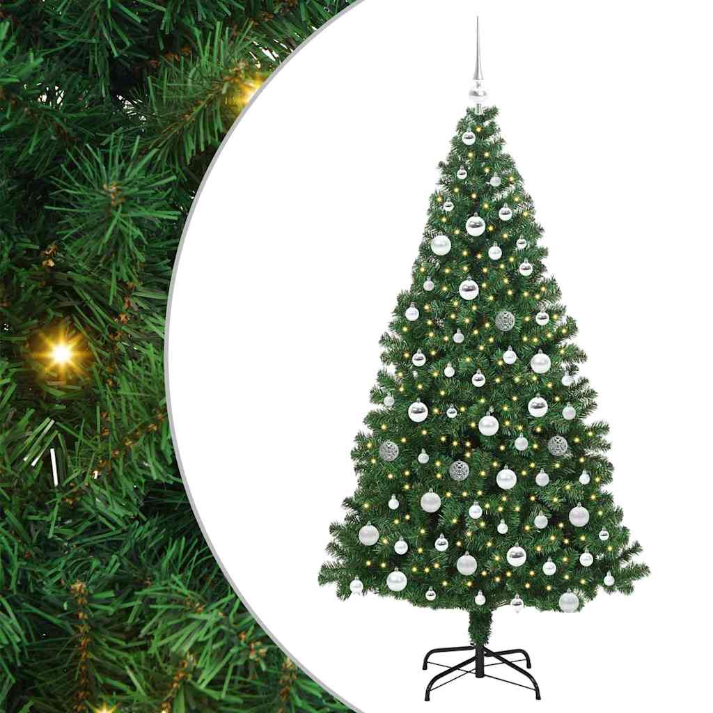 Sapin de Noël artificiel Vert 180 cm PVC, Acier et Plastique - XIOS