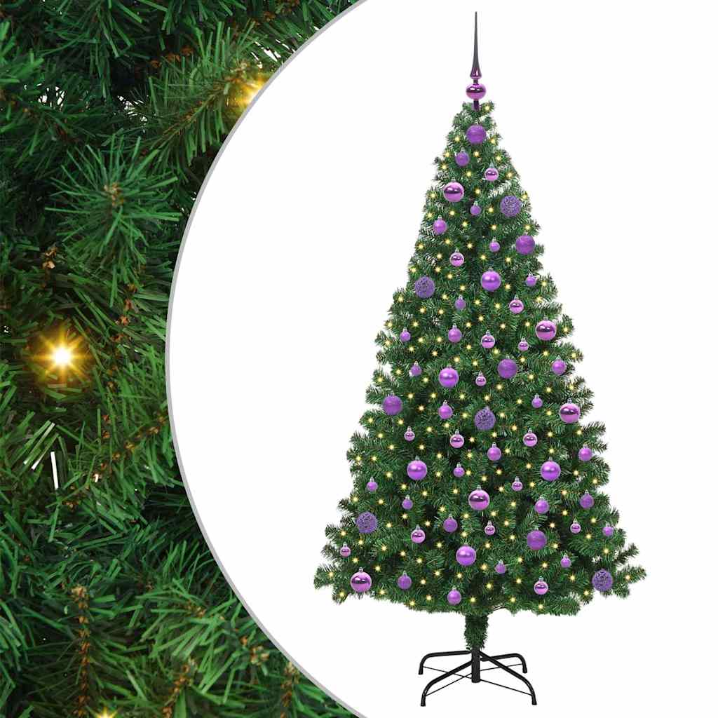 Sapin de Noël artificiel Vert 180 cm PVC, Acier et Plastique - XIOS