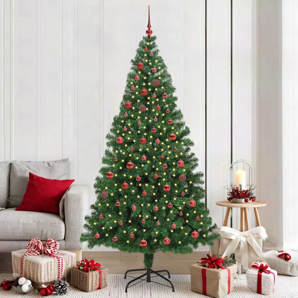 Sapin de Noël artificiel Vert 210 cm PVC, Acier et Plastique - XIOS