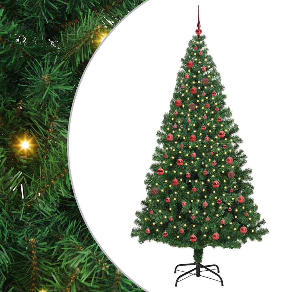Sapin de Noël artificiel Vert 210 cm PVC, Acier et Plastique - XIOS