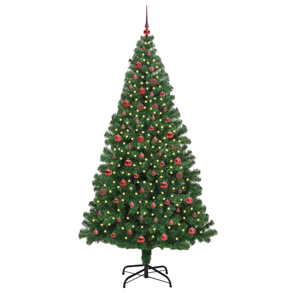 Sapin de Noël artificiel Vert 210 cm PVC, Acier et Plastique - XIOS