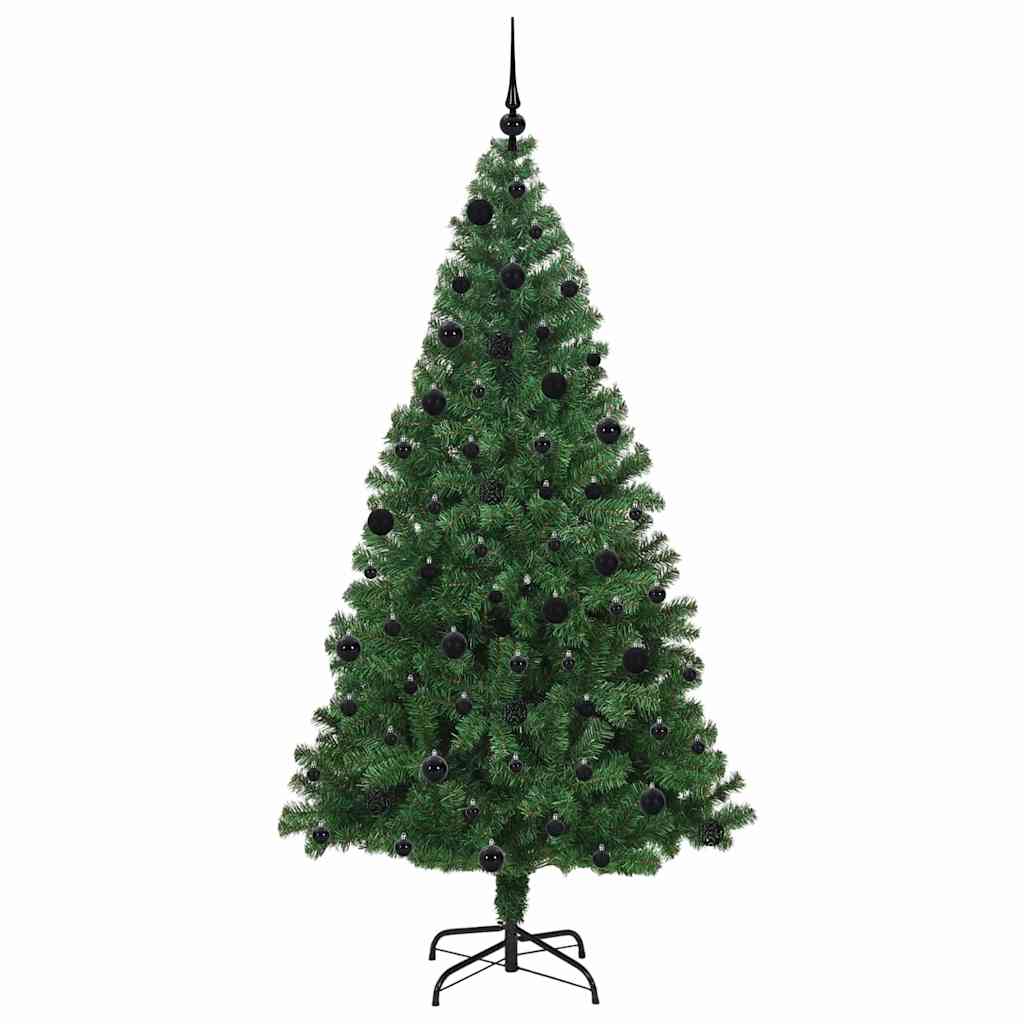 Sapin de Noël artificiel Vert 210 cm PVC, Acier et Plastique