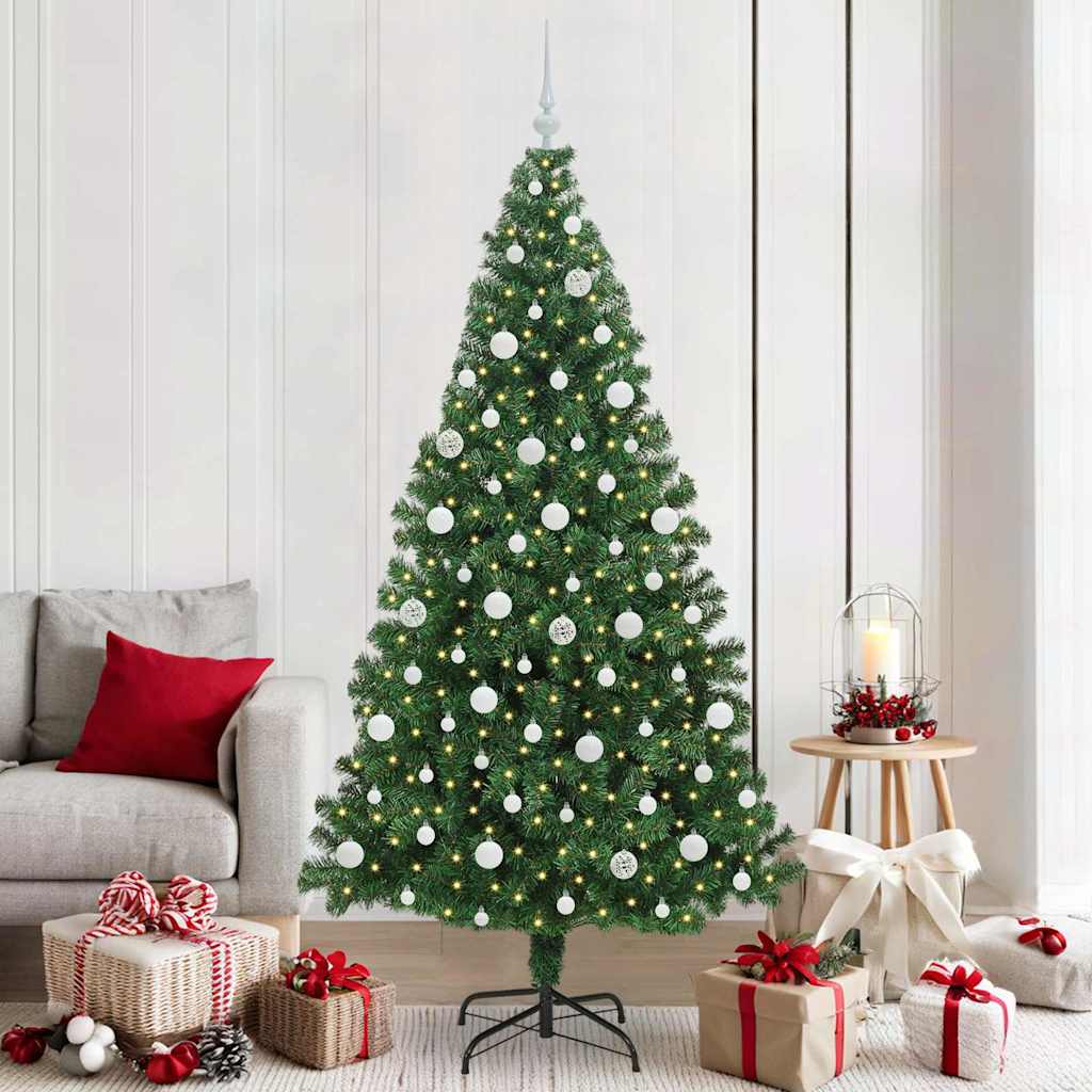 Sapin de Noël artificiel Vert 210 cm PVC, Acier et Plastique - XIOS