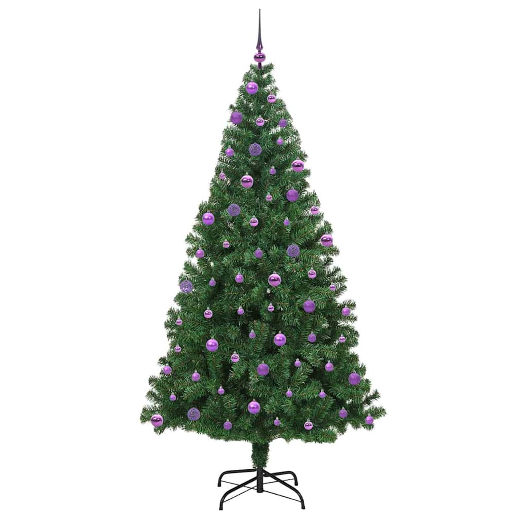 Sapin de Noël artificiel Vert 210 cm PVC, Acier et Plastique