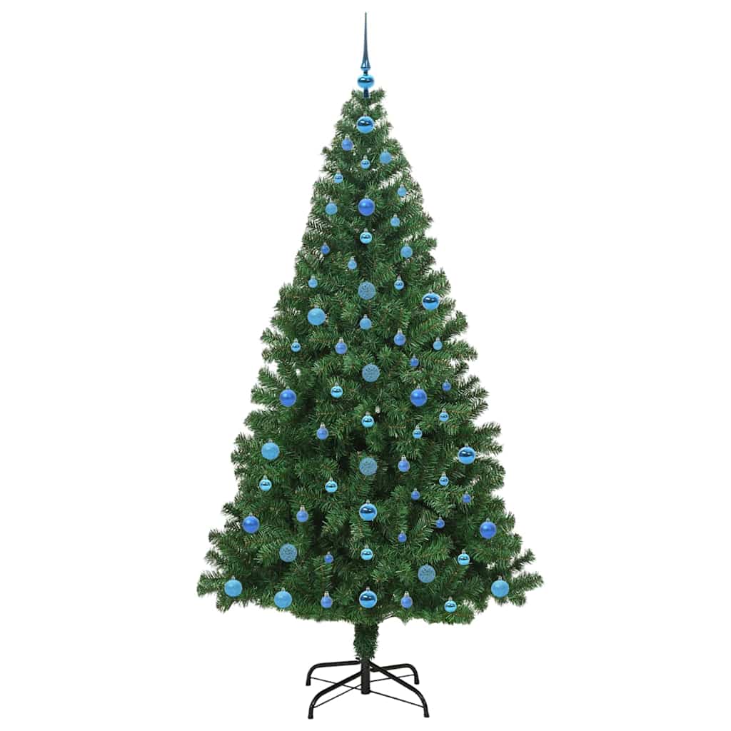 Sapin de Noël artificiel Vert 210 cm PVC, Acier et Plastique