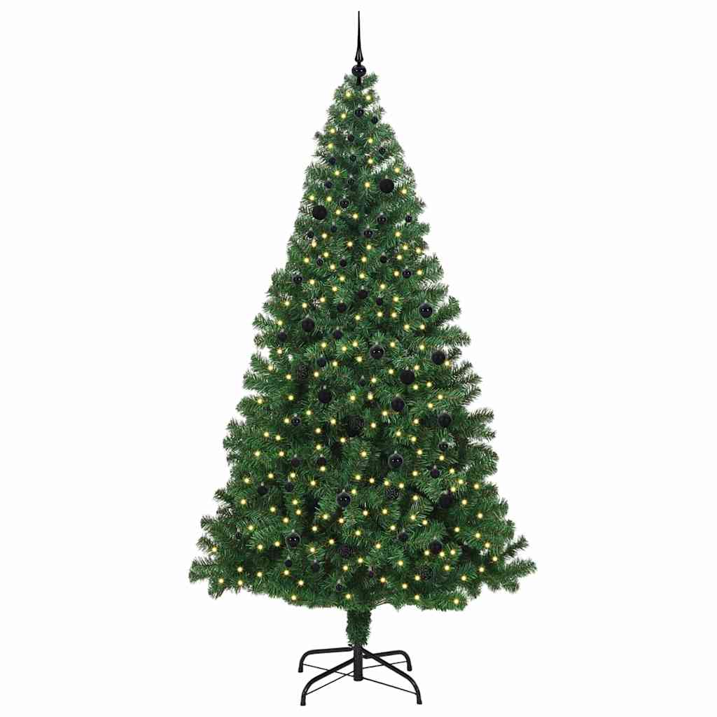 Sapin de Noël artificiel Vert 240 cm PVC, Acier et Plastique - XIOS