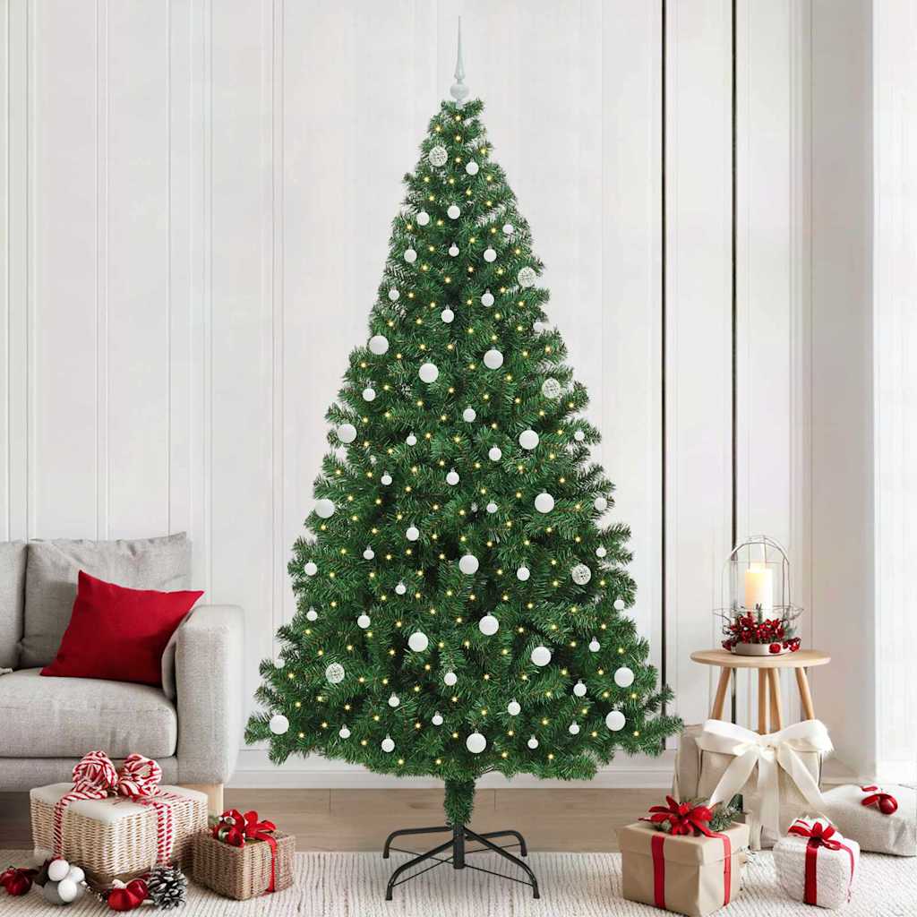 Sapin de Noël artificiel Vert 240 cm PVC, Acier et Plastique - XIOS