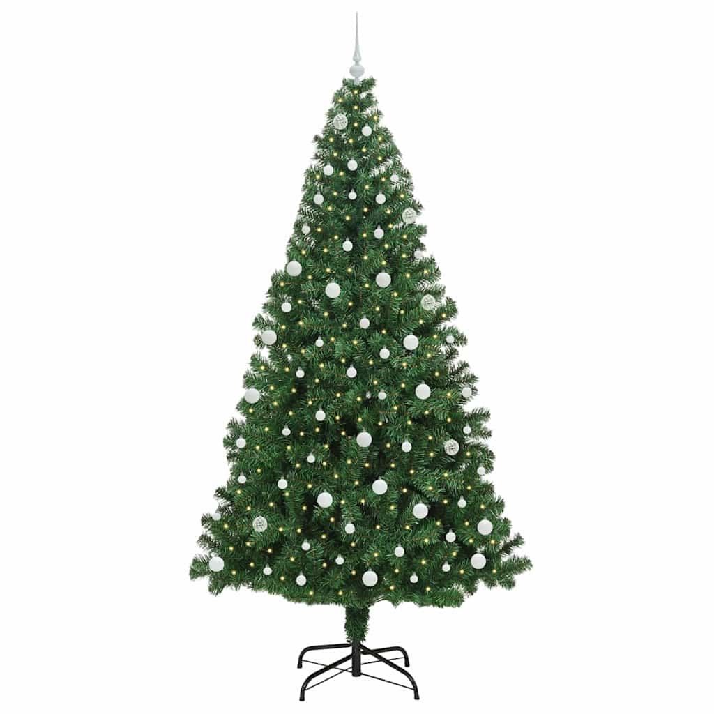 Sapin de Noël artificiel Vert 240 cm PVC, Acier et Plastique - XIOS