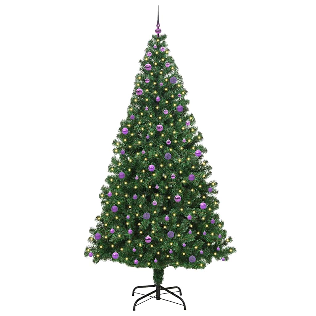 Sapin de Noël artificiel Vert 240 cm PVC, Acier et Plastique - XIOS