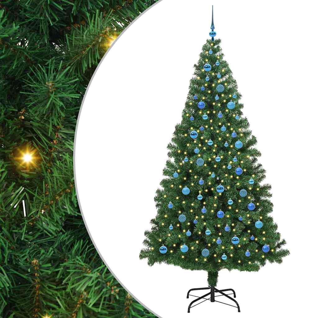 Sapin de Noël artificiel Vert 240 cm PVC, Acier et Plastique - XIOS