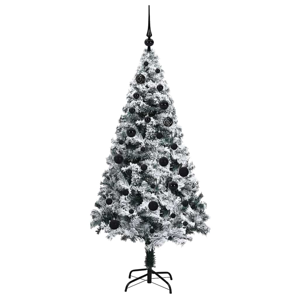 Sapin de Noël artificiel Blanc 150 cm PVC, Acier et Plastique - XIOS