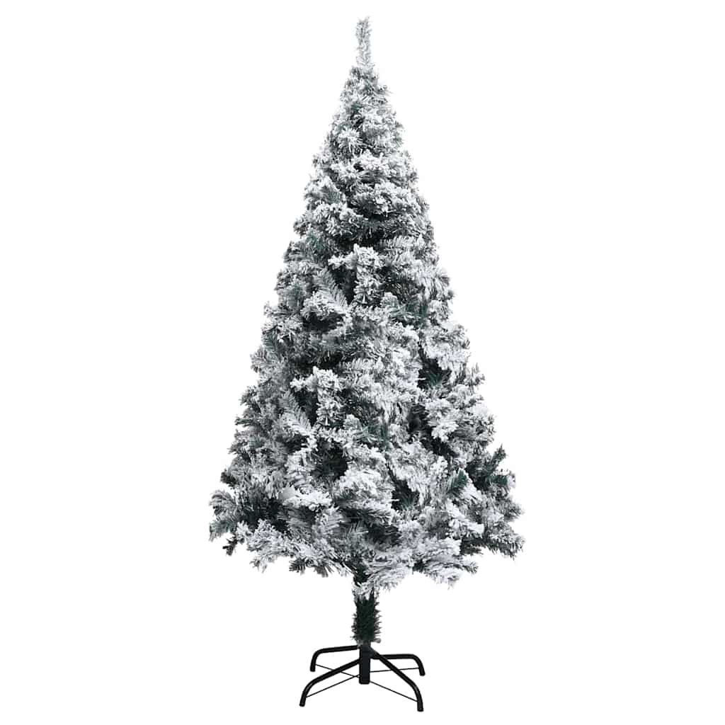 Sapin de Noël artificiel Blanc 150 cm PVC, Acier et Plastique
