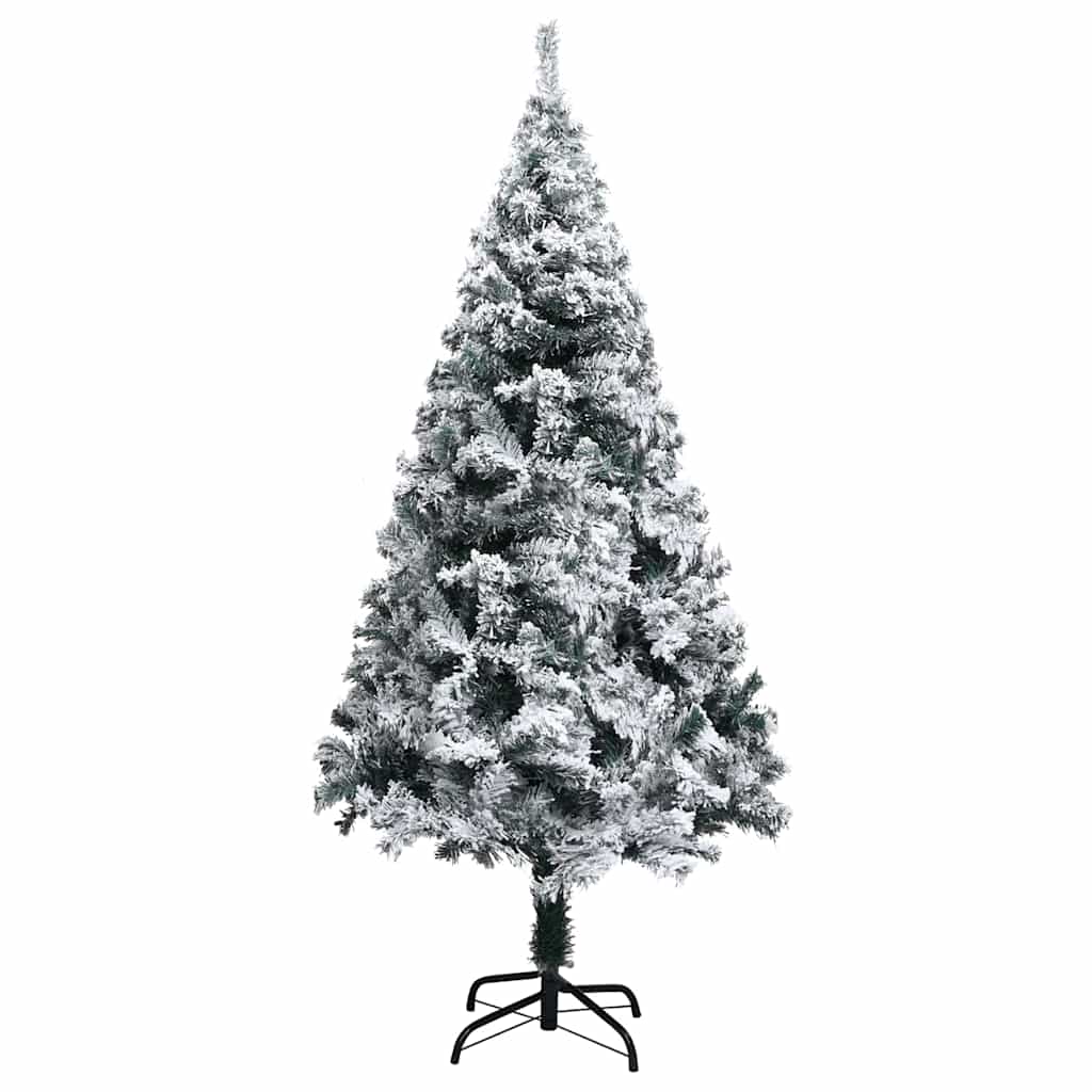 Sapin de Noël artificiel Blanc 150 cm PVC, Acier et Plastique