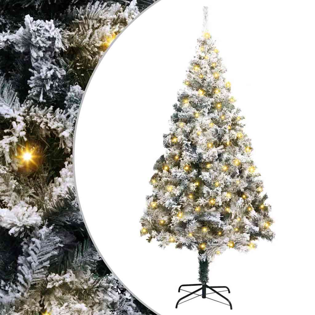 Sapin de Noël artificiel Blanc 180 cm PVC, Acier et Plastique - XIOS