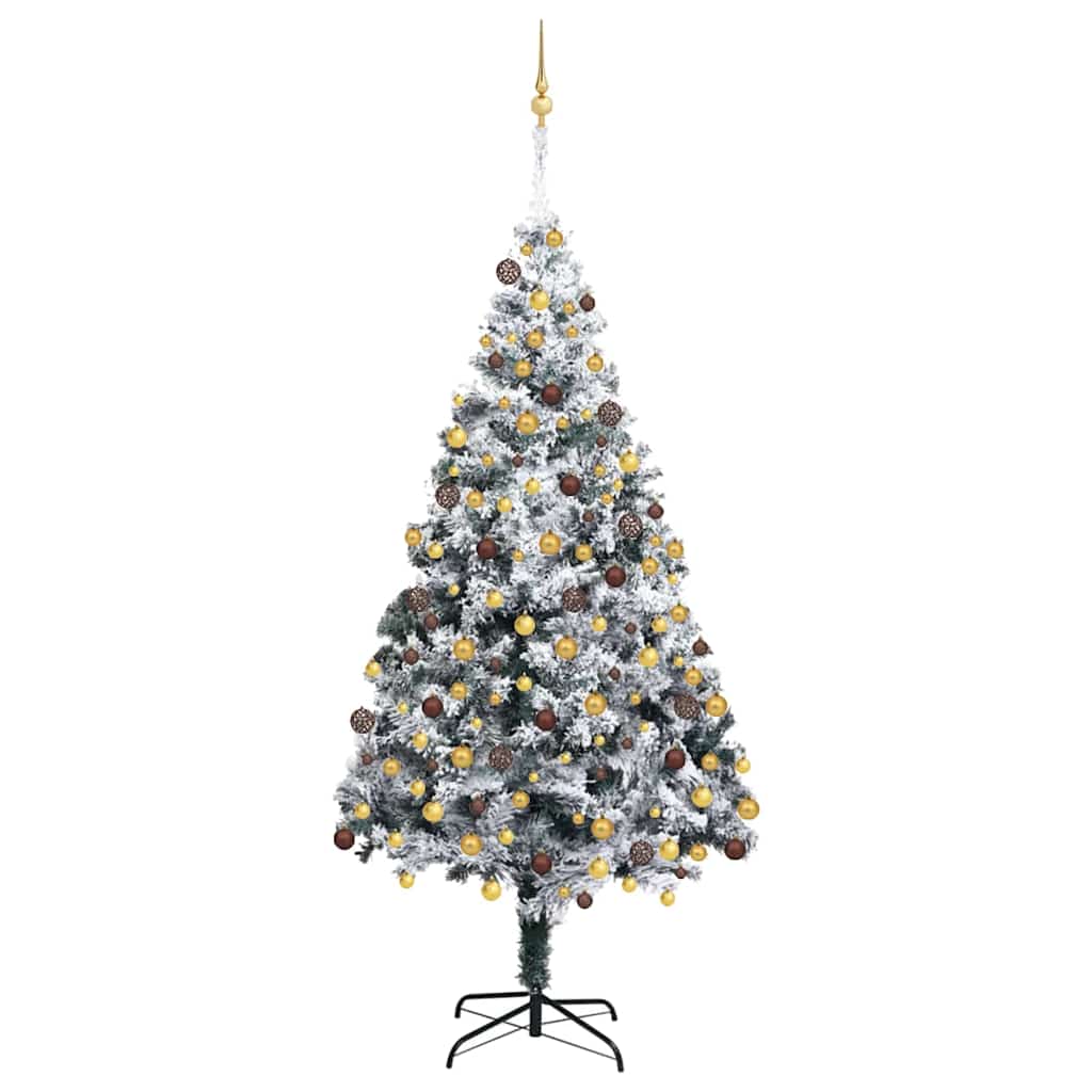Sapin de Noël artificiel Blanc 180 cm PVC, Acier et Plastique - XIOS