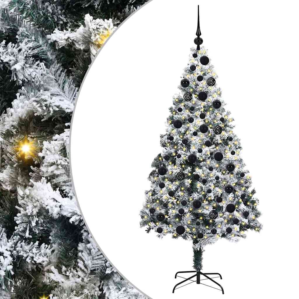 Sapin de Noël artificiel Blanc 180 cm PVC, Acier et Plastique - XIOS
