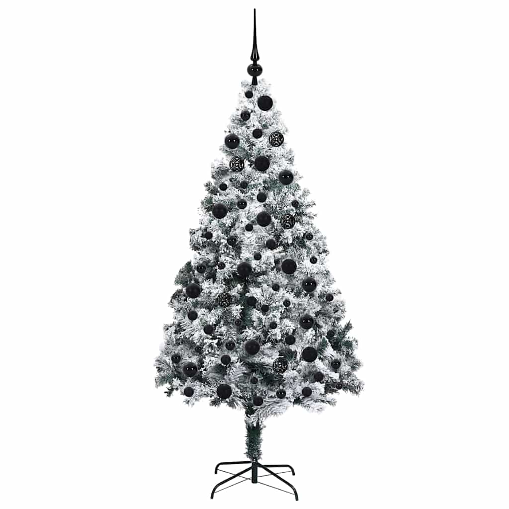 Sapin de Noël artificiel Blanc 180 cm PVC, Acier et Plastique - XIOS