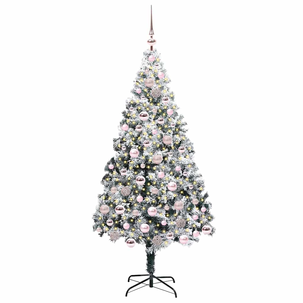 Sapin de Noël artificiel Blanc 180 cm PVC, Acier et Plastique - XIOS