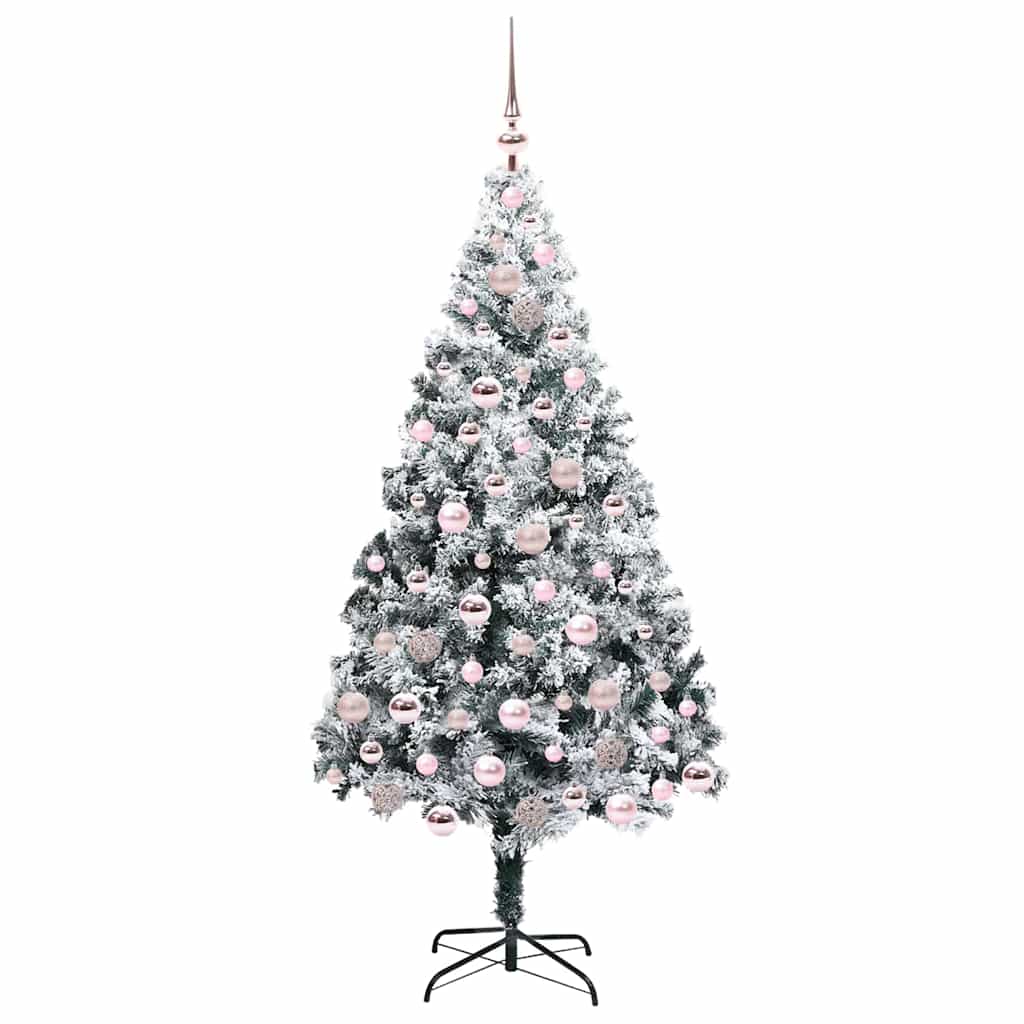 Sapin de Noël artificiel Blanc 180 cm PVC, Acier et Plastique - XIOS