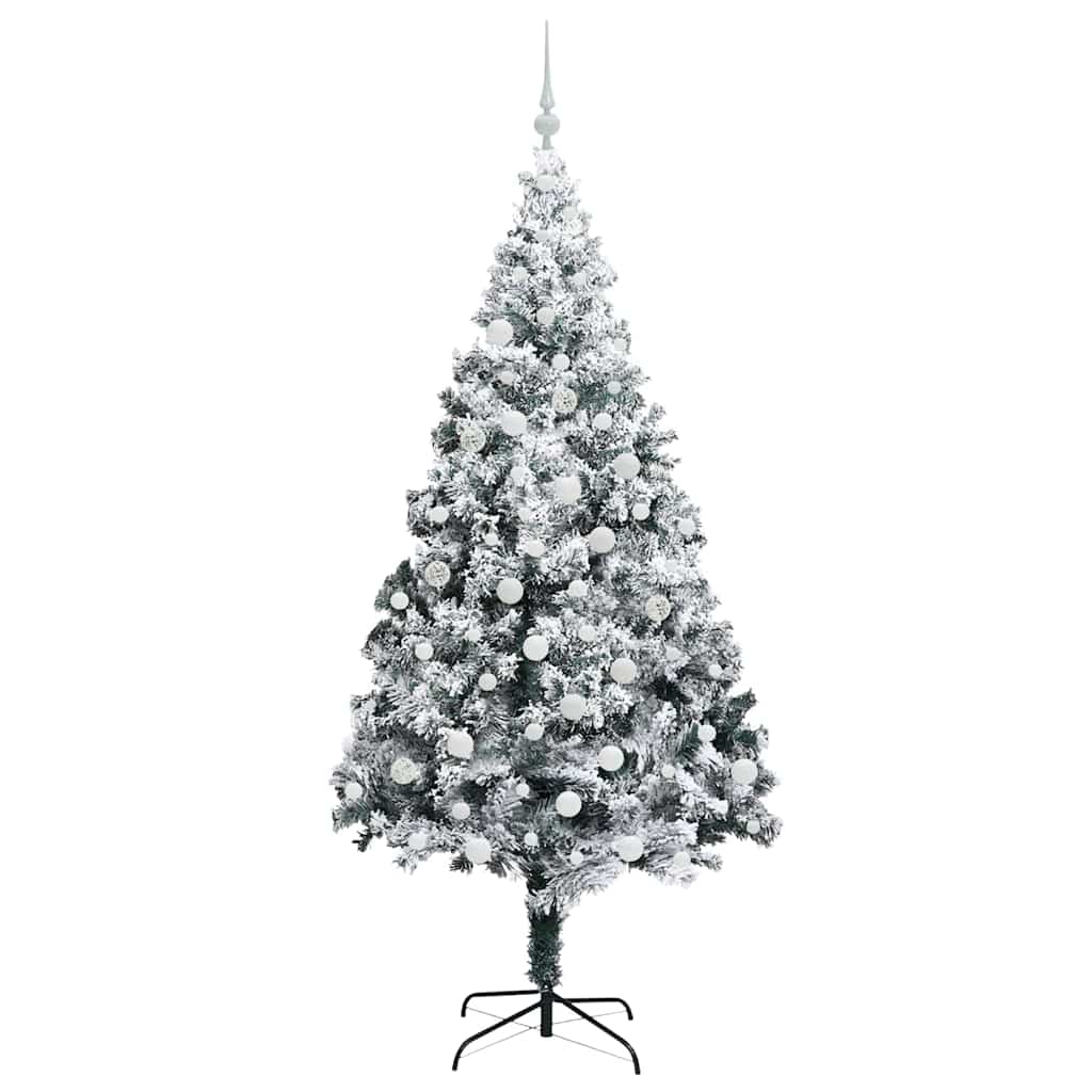 Sapin de Noël artificiel Blanc 180 cm PVC, Acier et Plastique - XIOS