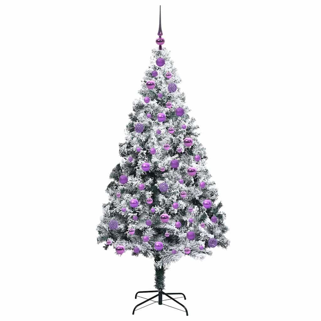 Sapin de Noël artificiel Blanc 180 cm PVC, Acier et Plastique - XIOS