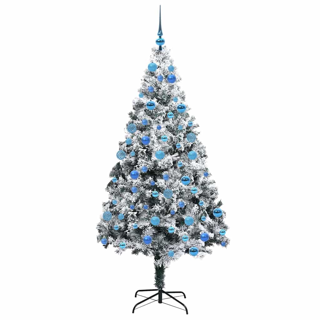 Sapin de Noël artificiel Blanc 180 cm PVC, Acier et Plastique - XIOS