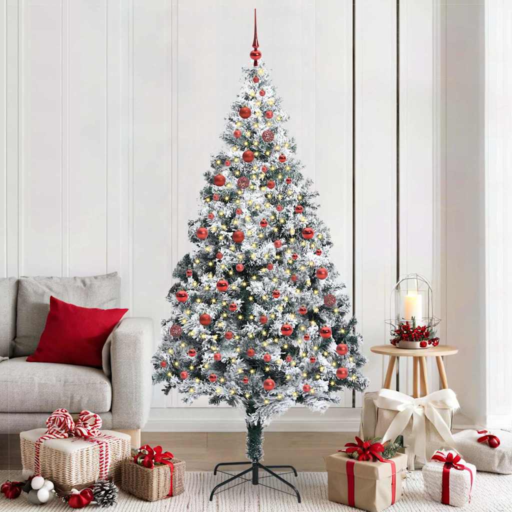 Sapin de Noël artificiel Vert 210 cm PVC, Acier et Plastique - XIOS