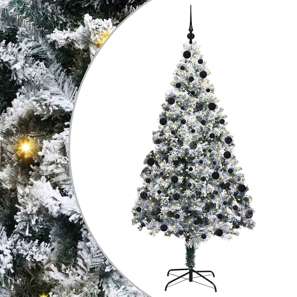 Sapin de Noël artificiel Blanc 210 cm PVC, Acier et Plastique - XIOS