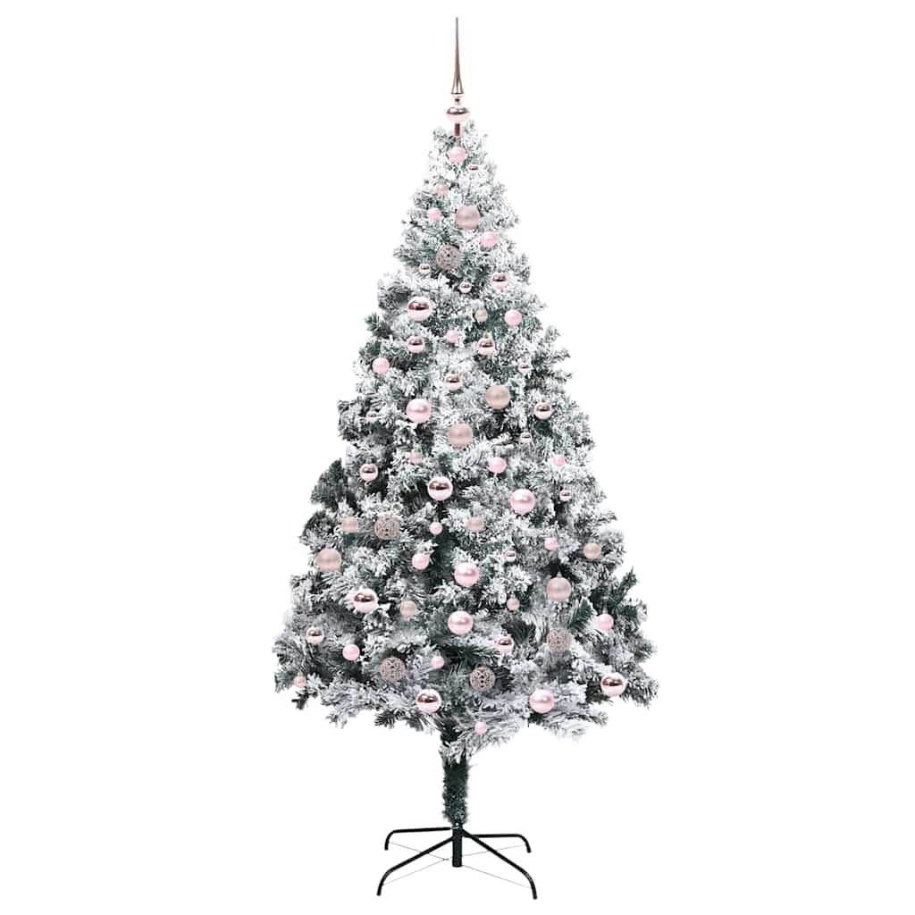 Sapin de Noël artificiel Blanc 210 cm PVC, Acier et Plastique - XIOS