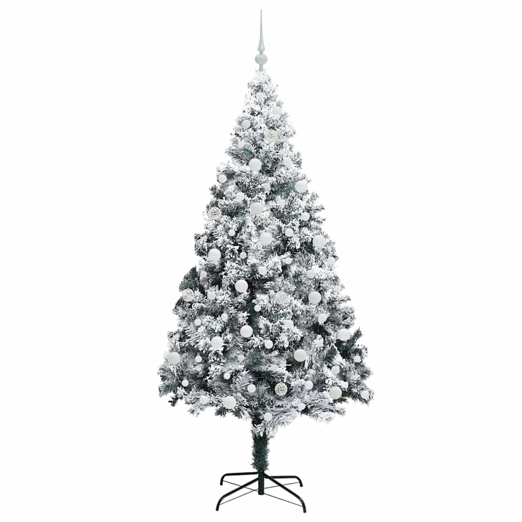 Sapin de Noël artificiel Blanc 210 cm PVC, Acier et Plastique - XIOS