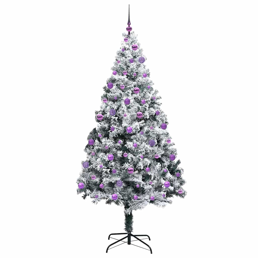 Sapin de Noël artificiel Blanc 210 cm PVC, Acier et Plastique - XIOS
