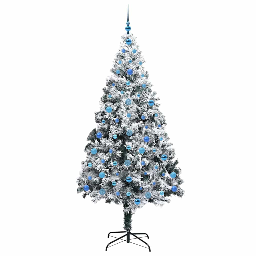 Sapin de Noël artificiel Blanc 210 cm PVC, Acier et Plastique - XIOS