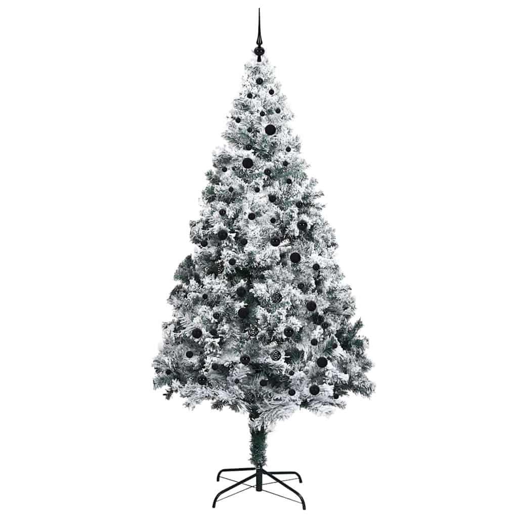 Sapin de Noël artificiel Blanc 240 cm PVC, Acier et Plastique - XIOS
