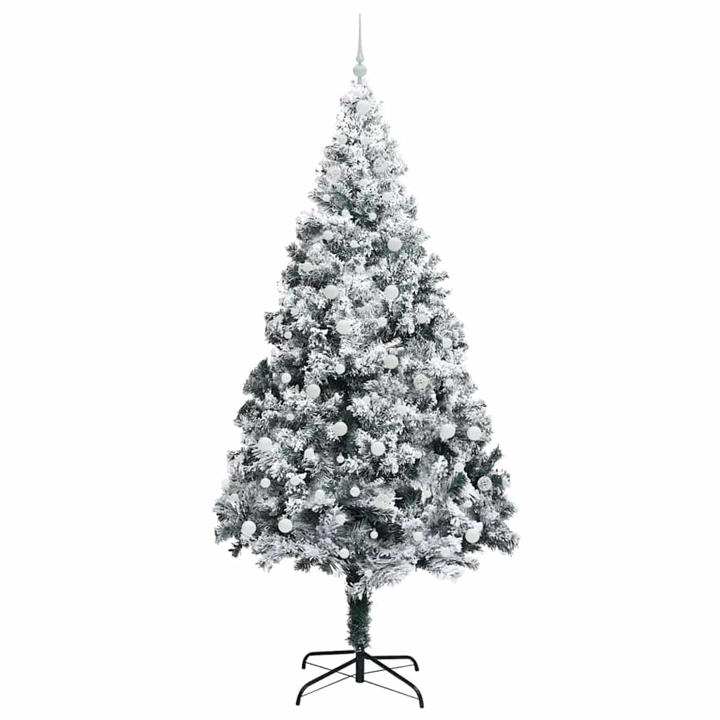 Sapin de Noël artificiel Blanc 240 cm PVC, Acier et Plastique - XIOS