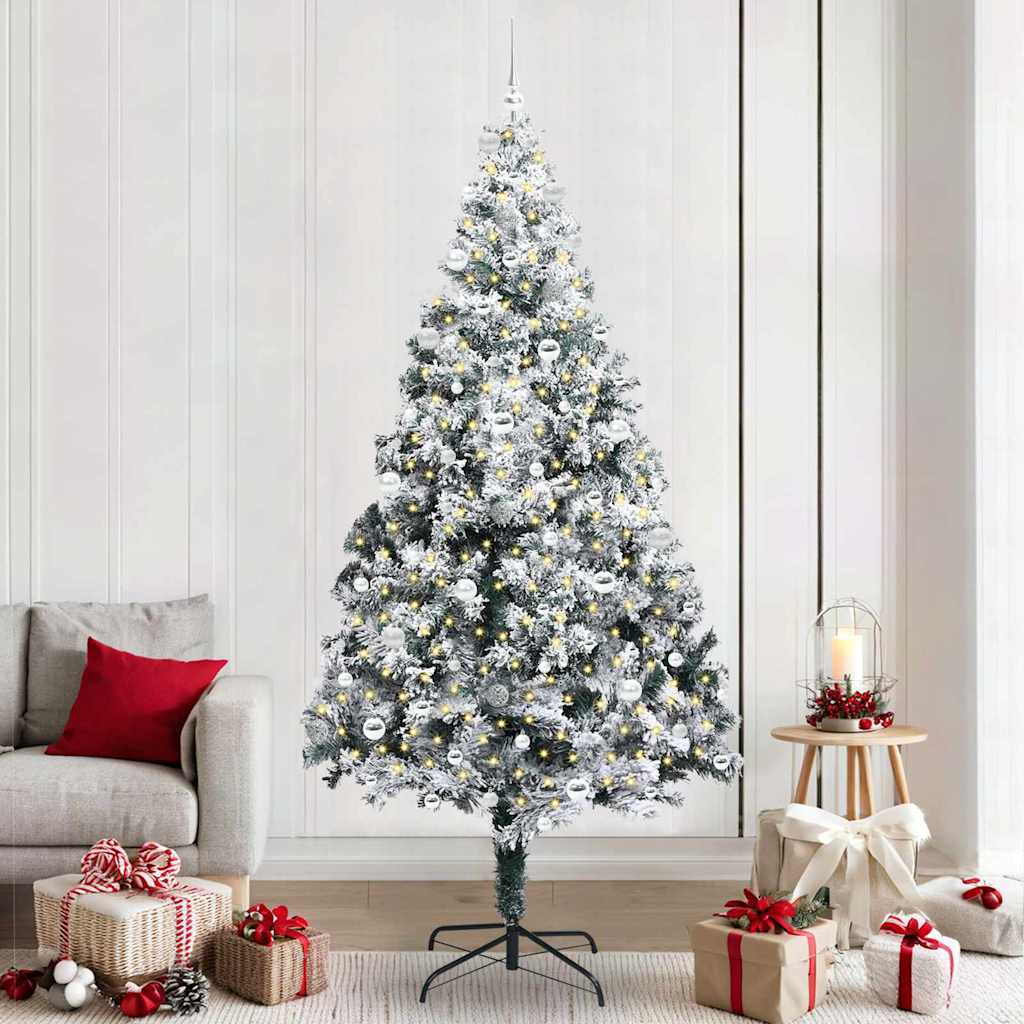 Sapin de Noël artificiel Vert 240 cm PVC, Acier et Plastique - XIOS