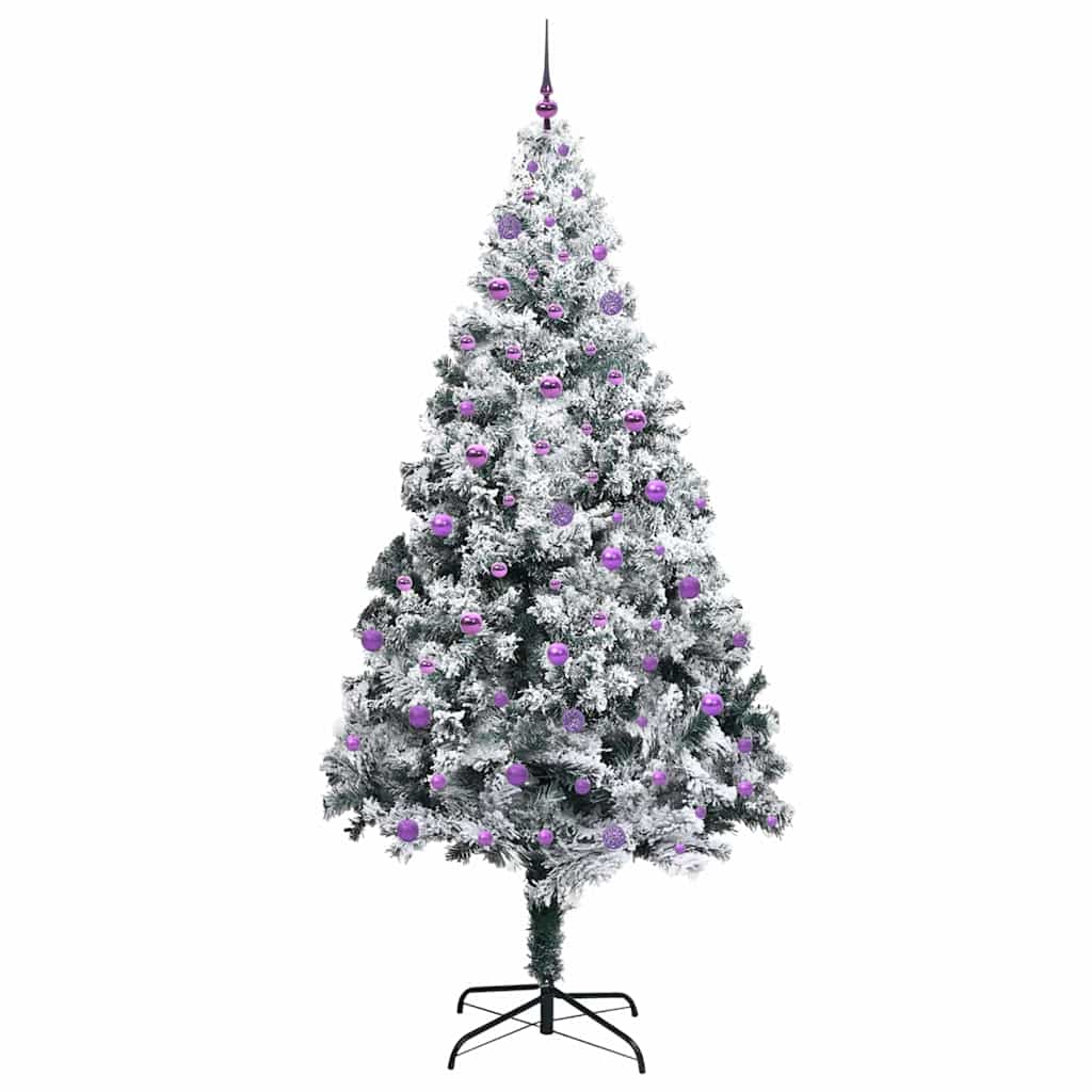 Sapin de Noël artificiel Blanc 240 cm PVC, Acier et Plastique - XIOS