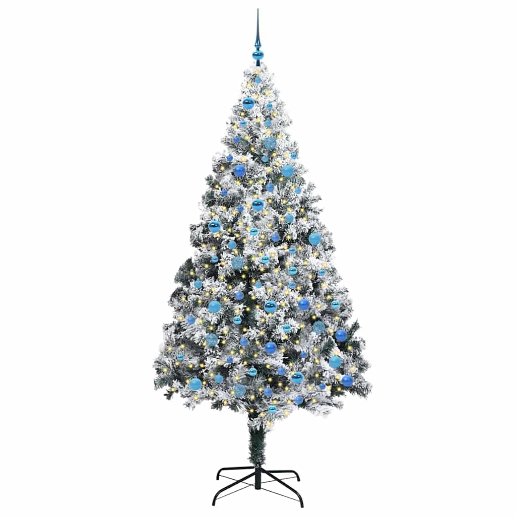 Sapin de Noël artificiel Blanc 240 cm PVC, Acier et Plastique - XIOS