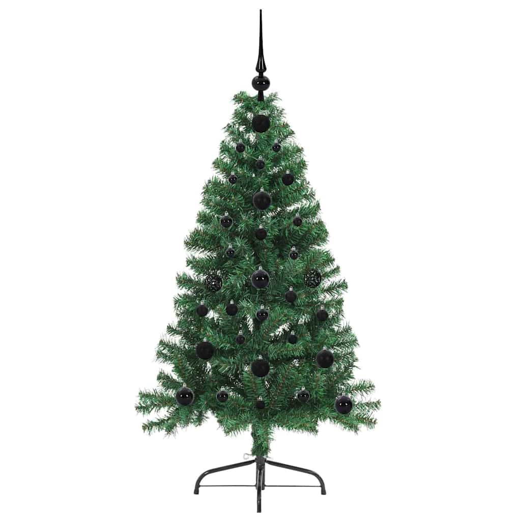 Sapin de Noël artificiel pré-éclairé Vert 120 cm PVC - XIOS